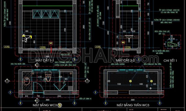 2 years ago
                

                
             626309. Free download of CAD technical drawings for the construction of bathrooms in townhouses