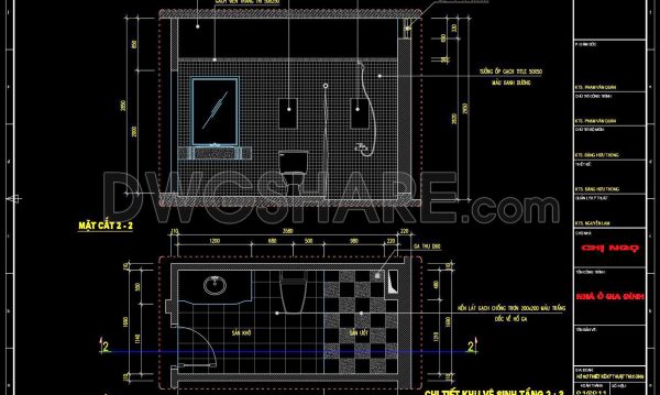 2 years ago
                

                
             698313. Free download of CAD technical drawings for the construction of bathrooms in townhouses