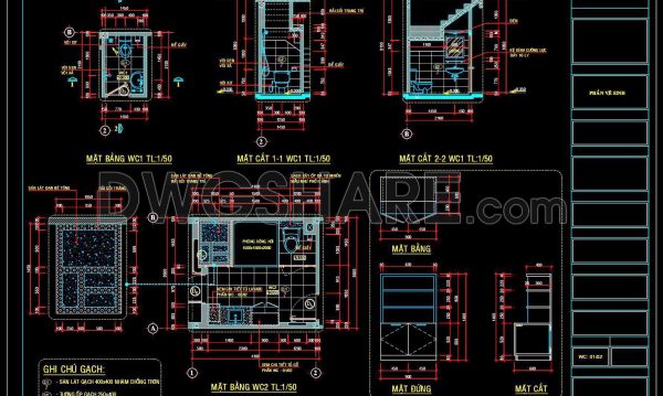 2 years ago
                

                
             478316. Free download of CAD technical drawings for the construction of bathrooms in townhouses