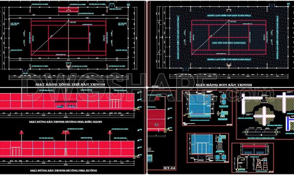 2 years ago
                

                
             1,46336. Download detailed CAD drawings for tennis court construction design