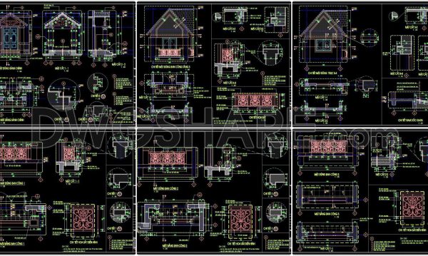 368. Free download of CAD drawings of architectural details