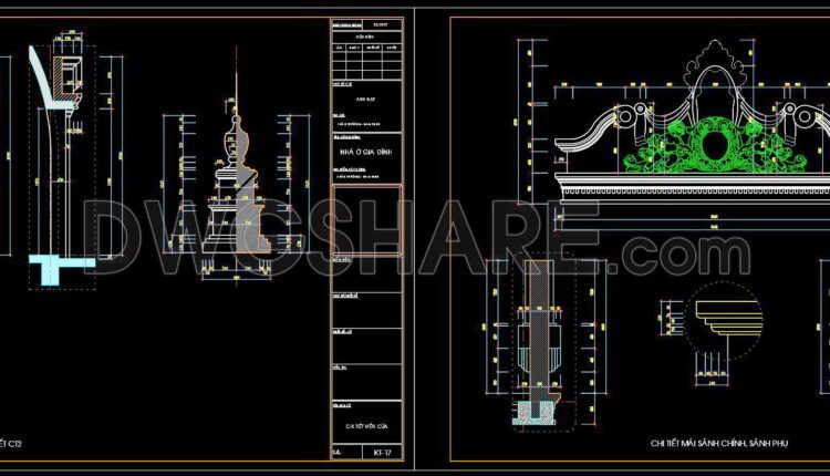 370. Download Of Cad Drawings Of European Classical Architectural Details (1)