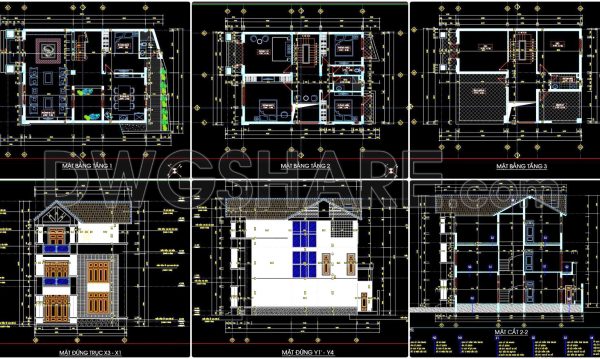 2 years ago
                

                
             1,304397. Download CAD Design Drawings for a 3-Story House with Dimensions 9.4m x 14.3m