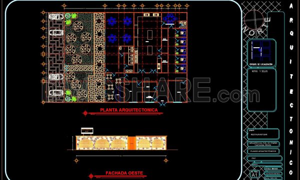 2 years ago
                

                
             2,14040. Download CAD Floor Plan Drawing of the Functional Layout for a 650m2 Restaurant