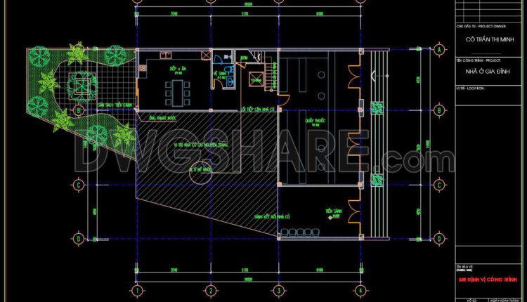 405. Download Cad Design Drawings For A 2-story House With Dimensions 14.4m X 16.9m (1)