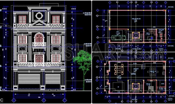 2 years ago
                

                
             1,915467. Download CAD Design Drawings for a 4-Story House with Dimensions 10m x 17.5m