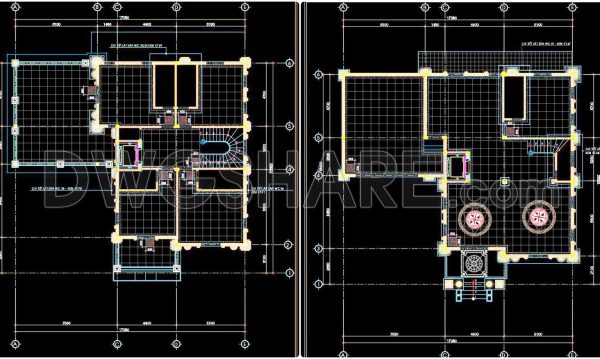 2 years ago
                

                
             74859. Download free detailed CAD drawings of floor plans for a 3-story townhouse