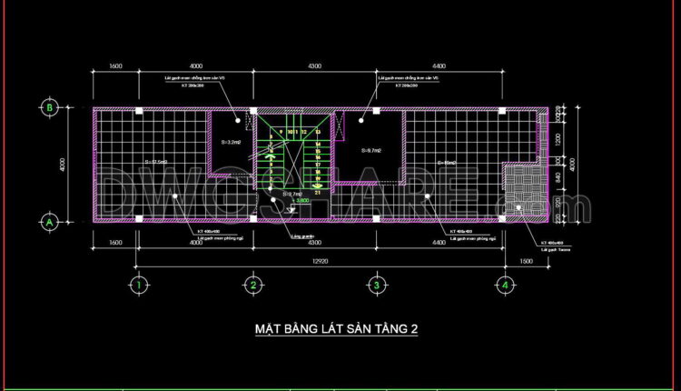 61. Download Free Detailed Cad Drawings Of Floor Plans For A 3-story Townhouse (3)