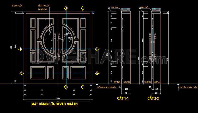 624. Detailed Cad Drawings Of Doors, Windows For Download (7)