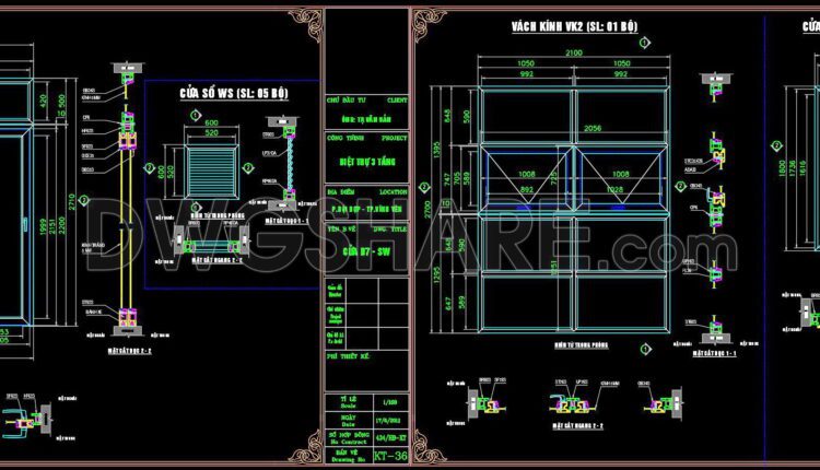 629. Detailed Cad Drawings Of Doors, Windows For Download (3)