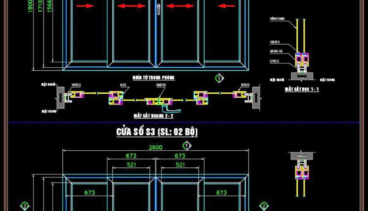629. Detailed Cad Drawings Of Doors, Windows For Download (4)