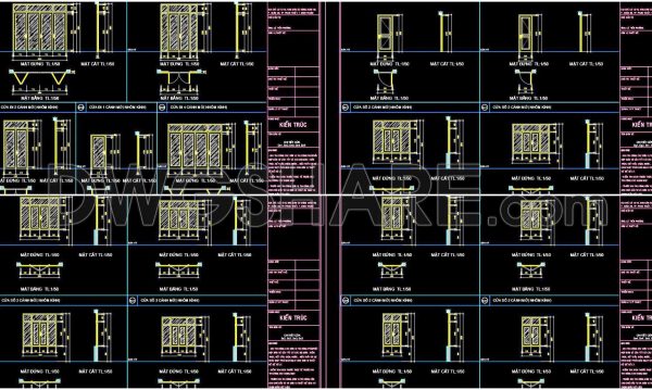 2 years ago
                

                
             1,252631. Detailed CAD Drawings Of Doors, Windows For Download