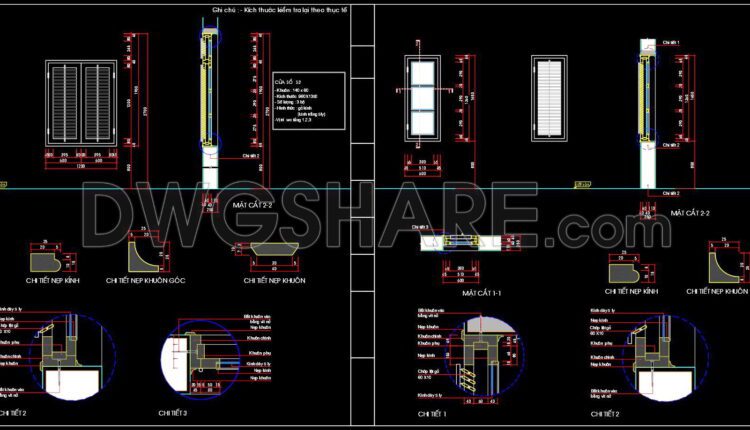 632. Detailed Cad Drawings Of Doors, Windows For Download (6)
