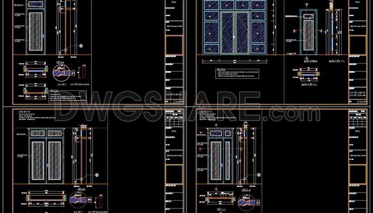 634. Detailed Cad Drawings Of Doors, Windows For Download (2)