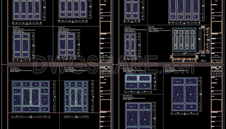 634. Detailed Cad Drawings Of Doors, Windows For Download (3)
