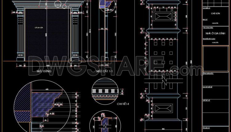 636. Detailed Cad Drawings Of Doors, Windows For Download (1)