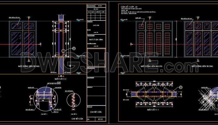 636. Detailed Cad Drawings Of Doors, Windows For Download (5)