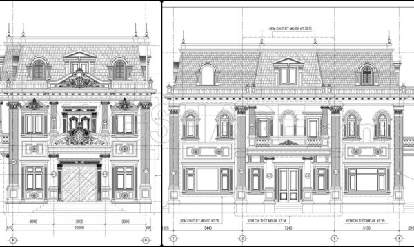 2 years ago
                

                
             2,920676. Download Architectural PDF Drawings for a 3-Story European Classic Style House (Dimensions: 10.3m x 20m)