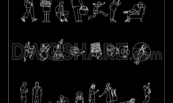 105. Free Download of People CAD Blocks