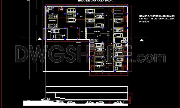 2 years ago 237712. Download CAD Design Drawings for an Underground Parking Lot in a School Area