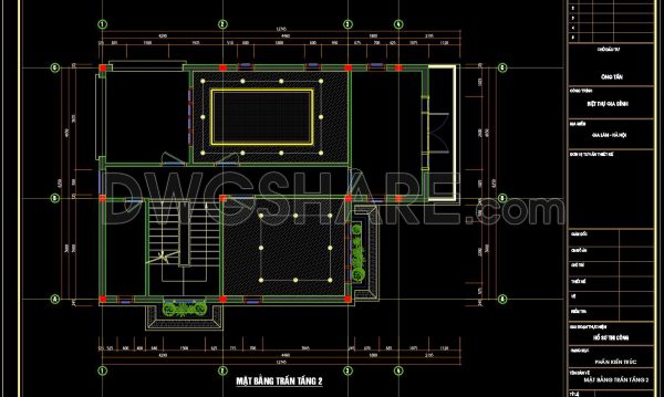 2 years ago
                

                
             535158. Detailed CAD drawings for the ceiling layout design of a 2-story townhouse