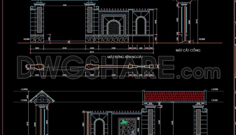 170. Download Cad Drawings For Technical Design And Construction Of Gates And Fences For Townhouses (1)