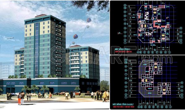 2 years ago
                

                
             3,17318. CAD drawings of a 17-story high-rise residential building project with a total area of 4,800 m2