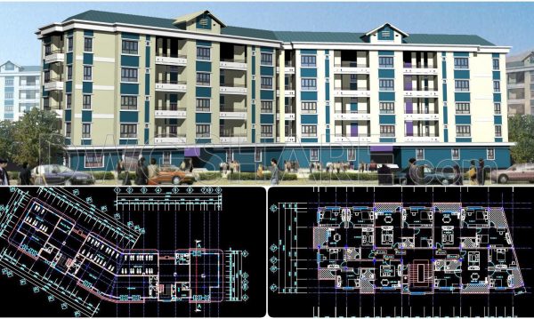 2 years ago
                

                
             2,02520. CAD drawings of a 5-story high-rise residential building project with a total area of 1,100 m2