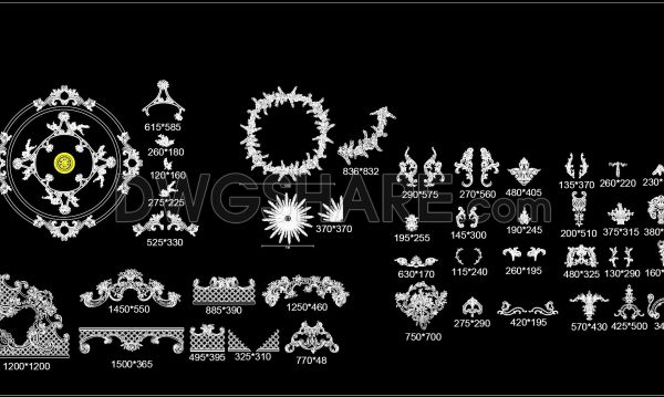 2 years ago
                

                
             1,625201. Free Download of Decorative Pattern Design CAD Blocks