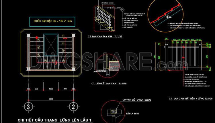 272. Download Detailed Cad Drawings Of Townhouse Stairs (2)