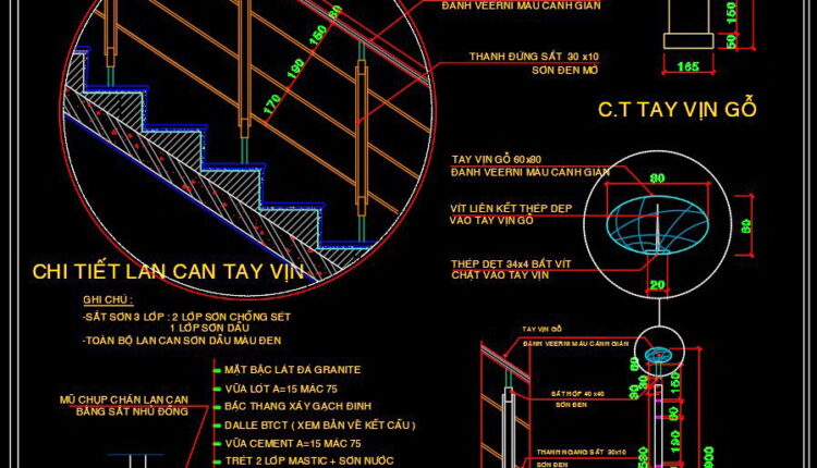 275. Download Detailed Cad Drawings Of Townhouse Stairs (1)