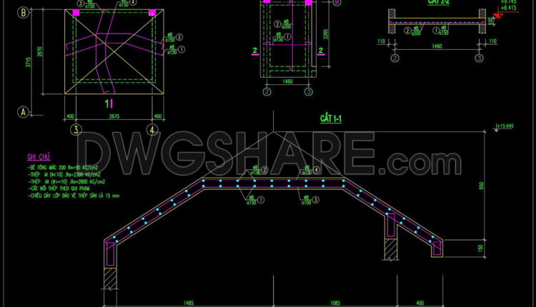 292. Structural Drawings Of 4-story House A Complete Project 3.7m X 12.7m For Download (11)
