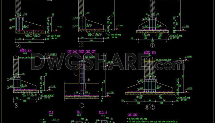 292. Structural Drawings Of 4-story House A Complete Project 3.7m X 12.7m For Download (12)