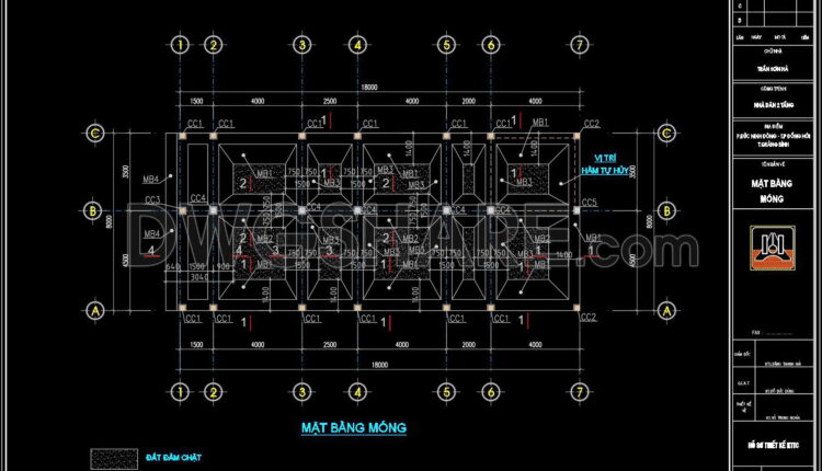 297. Structural Drawings Of 3-story House A Complete Project 8m X 18m For Download (1)