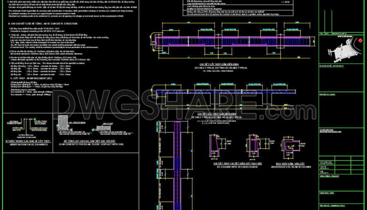 298. Structural Drawings Of 3-story House A Complete Project 7m X 14.7m For Download (1)