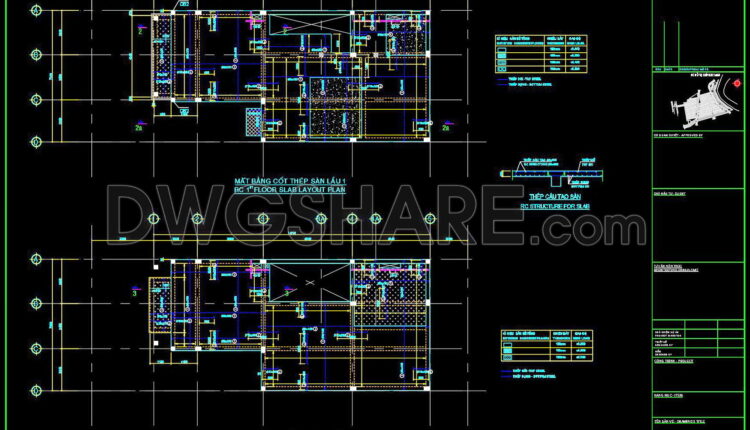 298. Structural Drawings Of 3-story House A Complete Project 7m X 14.7m For Download (11)