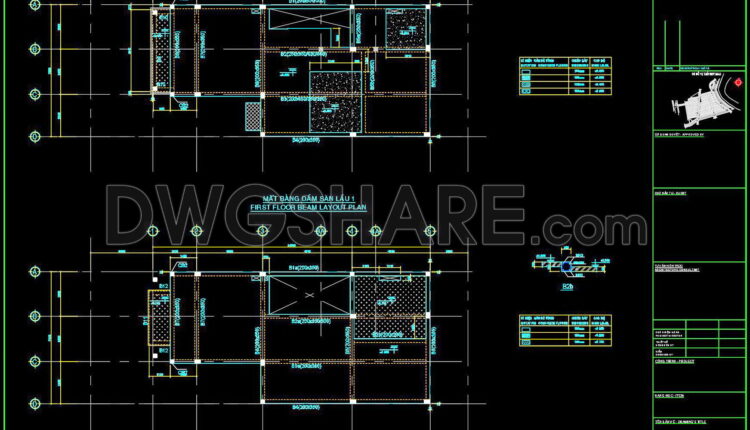 298. Structural Drawings Of 3-story House A Complete Project 7m X 14.7m For Download (8)