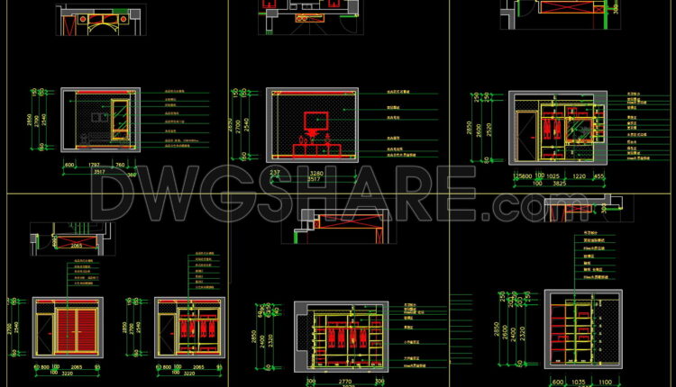 375. Download Detailed Construction Drawings Of Wood Wall Cladding For An American-style Villa (5)