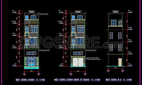 2 years ago
                

                
             889407. Download CAD Design Drawings for a 3-Story House with Dimensions 4m x 17.2m