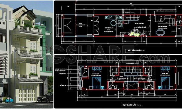 2 years ago
                

                
             1,174411. Download CAD Design Drawings for a 4-Story House with Dimensions 4m x 15m