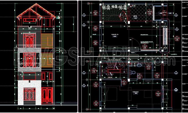 2 years ago
                

                
             1,505413. Free Download CAD Design Drawings for a 4-Story House with Dimensions 6m x 8.5m