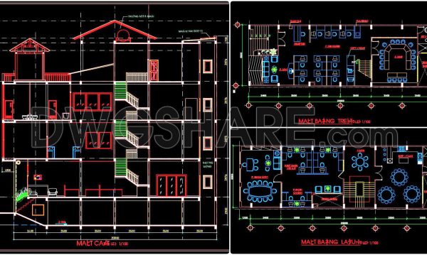 2 years ago
                

                
             1,303416. Free Download CAD Design Drawings for a 3-Story House with Dimensions 6.9m x 22.1m
