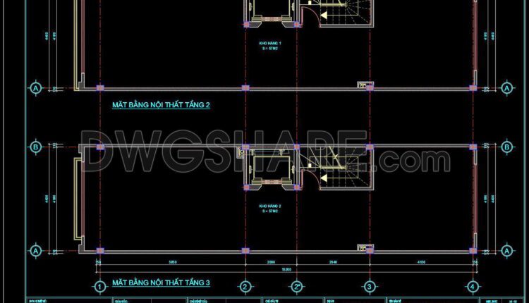 417. Free Download Cad Design Drawings For A 8-story House With Dimensions 4.4m X 15.5m (2)