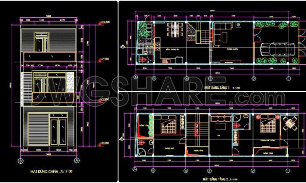 2 years ago
                

                
             1,079418. Free Download CAD Design Drawings for a 3-Story House with Dimensions 5m x 18.5m