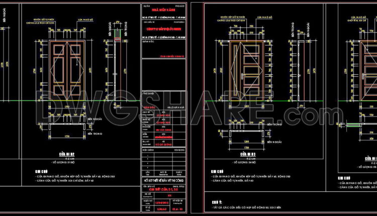 637. Detailed Cad Drawings Of Doors, Windows For Download (5)