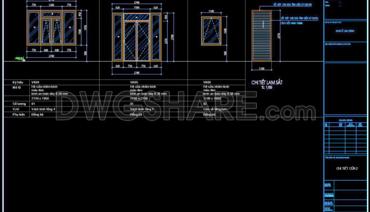 639. Detailed Cad Drawings Of Doors, Windows For Download (1)