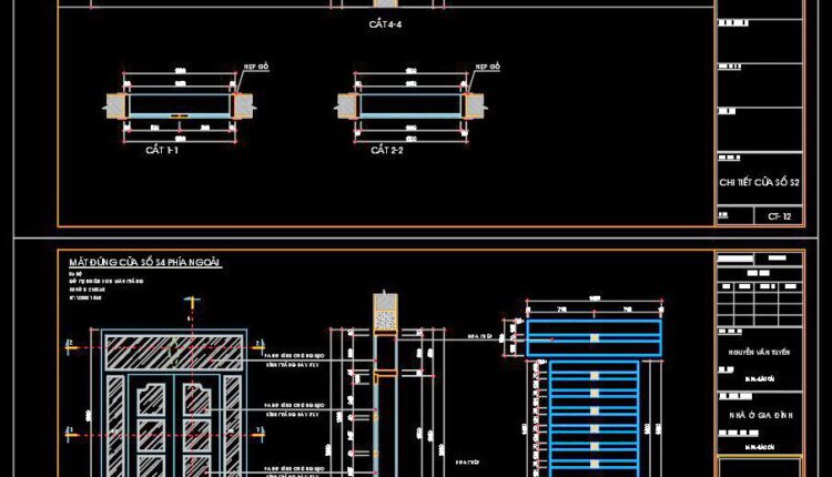 642. Detailed Cad Drawings Of Doors, Windows For Download (5)