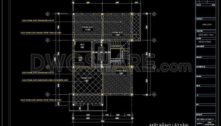 71. Download Free Detailed Cad Drawings Of Floor Plans For A 2-story Townhouse (2)