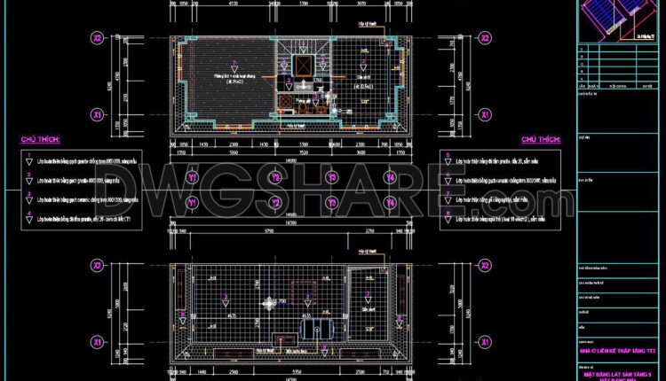 75. Download Free Detailed Cad Drawings Of Floor Plans For A 5-story Townhouse (1)
