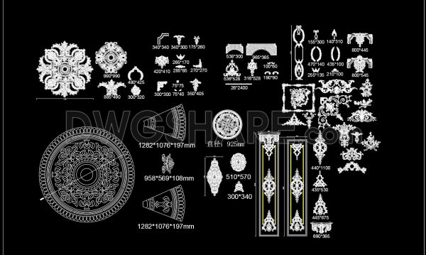 2 years ago
                

                
             3,325203. Free Download of Decorative Pattern Design CAD Blocks
